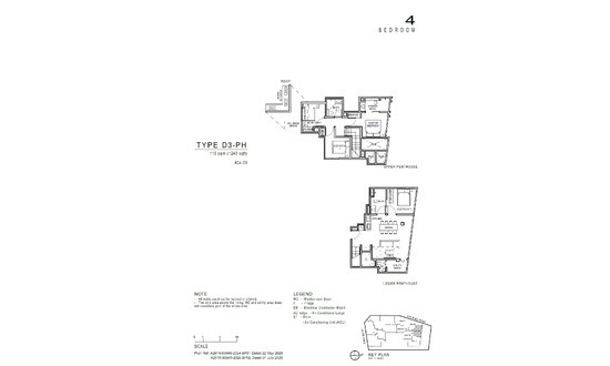 福茗轩 (Artisan 8) Floor Plan 4 Bedroom D3-PH