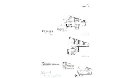 福茗轩 (Artisan 8) Floor Plan 4 Bedroom D2-PH
