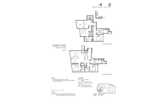 福茗轩 (Artisan 8) Floor Plan 4 Bedroom + Study F1-PH
