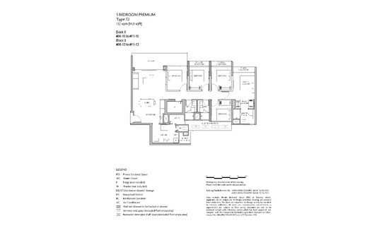Coastal Cabana Floor Plan 5 Bedroom Premium E2