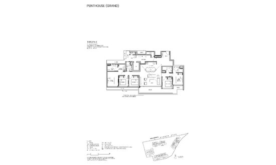 名门世家 (Grand Dunman) Floor Plan Penthouse PH-1