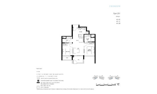 Kassia Floor Plan 2 Bedroom (2)b1