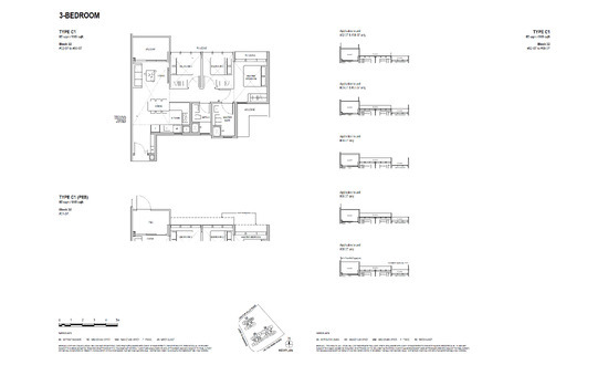 Lentoria Floor Plan 3 Bedroom C1