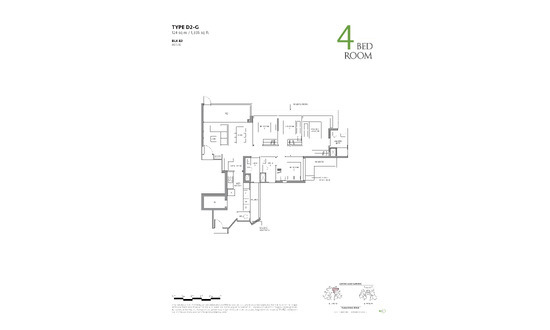 嘉湖庭 (The LakeGarden Residences) Floor Plan 4 Bedroom D2-G