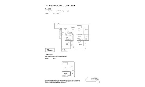TMW Maxwell Floor Plan 2 Bedroom Dual-Key 2DK2