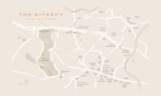 雅悦轩 (The Giverny Residences) Location Map