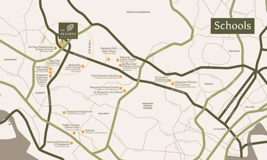 青麓尚居 (The Reserve Residences) Location Map